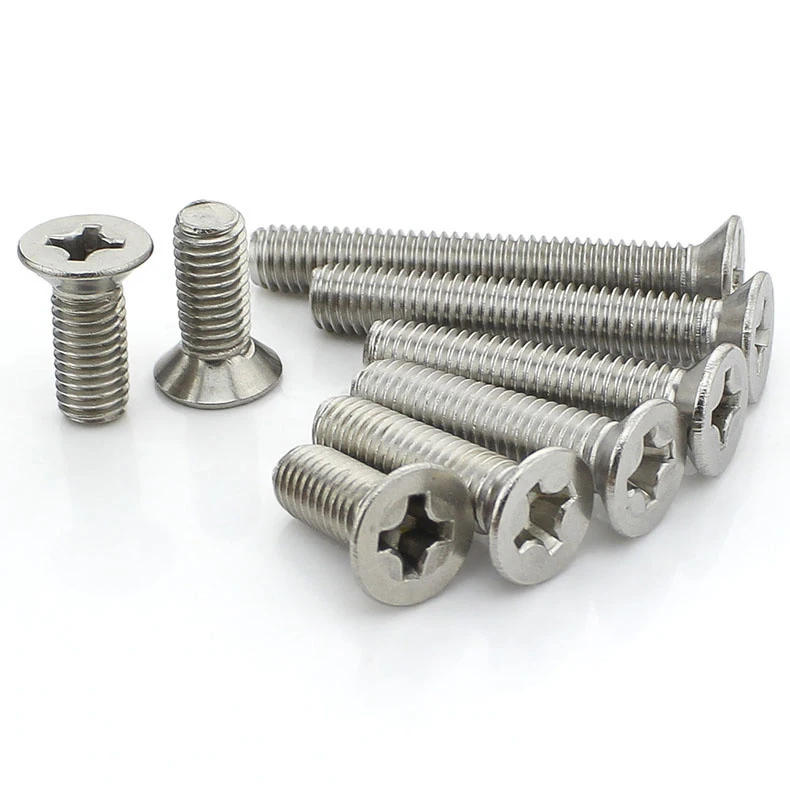 Аутентичный 304 винт с потайной головкой из нержавеющей стали/плоский крестом M8 M10