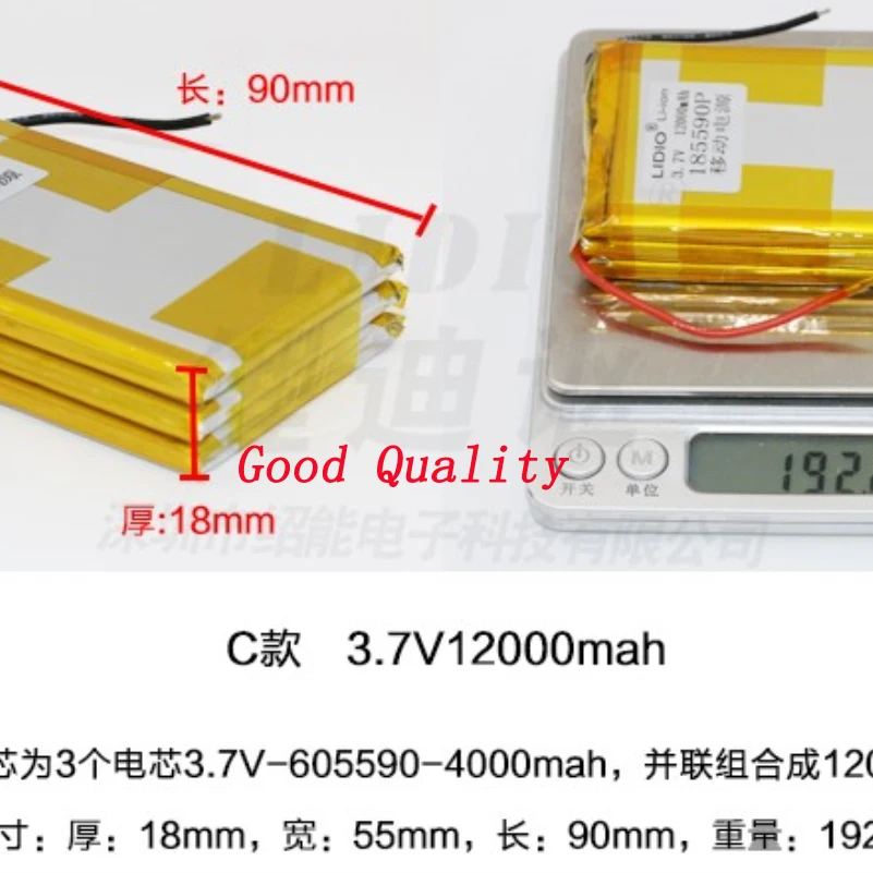 Литий полимерный аккумулятор shenzhen 18X55X90MM 3 7 В литий полимерные аккумуляторы po ion
