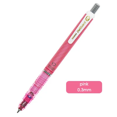 03pink 1 шт. MA85 zebra DelGuard анти ломающийся сердечник механический карандаш высокого качества прокладочный карандаш школьные принадлежности - Цвет: 03pink