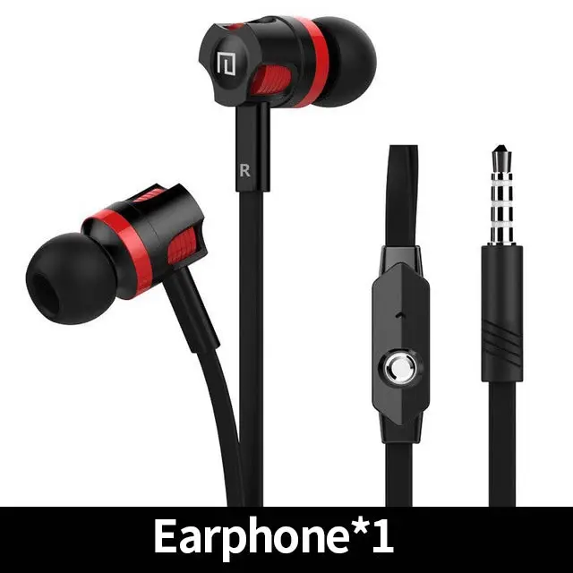 Black Earphone Langsdom Mijiaer JM26, 3,5 мм, проводные наушники для телефона, samsung, Xiaomi, наушники в ухо, гарнитура с микрофоном, наушники для телефона - Цвет: Black Earphone