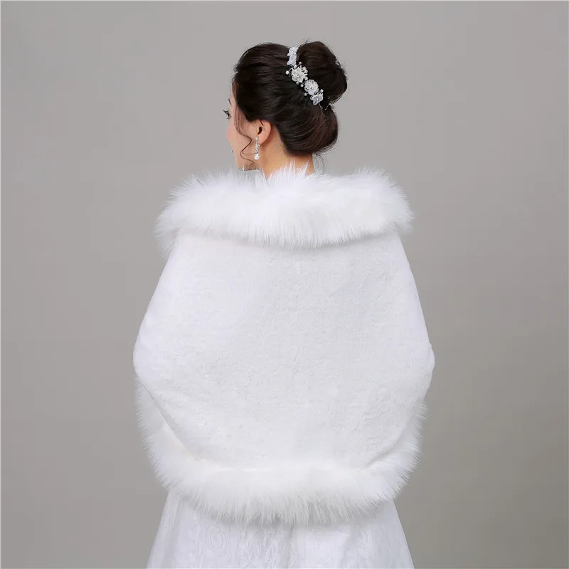 Forevergracedress скромное осенне-зимнее свадебное болеро с искусственным мехом пальто