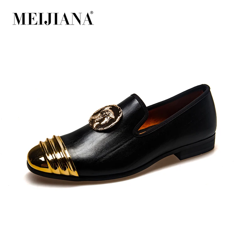 MeiJiaNa Slip On Flats Loafers Male Shoes Fashionable Mens Casual Patent Leather Comfortable Soft Handmade Driving | Обувь