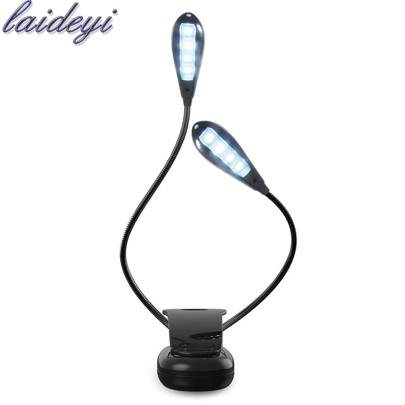 LAIDEYI 8 светодиодный USB музыкальный двухполюсный Настольный светильник студийный