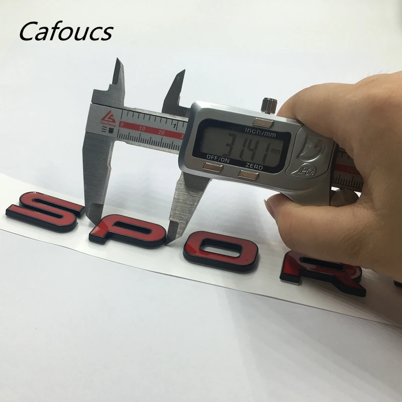 Cafoucs для Land Rover Range Sport Tailgate письма багажник крышка багажника значок металлическая