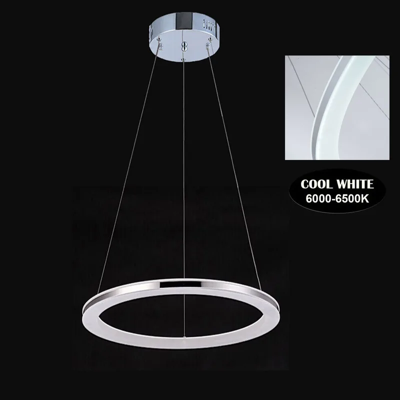 

Modern LED Ring Acrylic Pendant Light Round Indoor Pendant Lamp Lights for Living Room Dining Hotel Indoor Home Deco Lighting