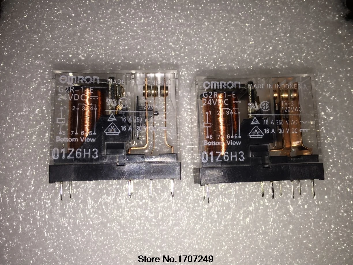 Бесплатная доставка 5 шт./лот 100% оригинальный новый G2R 1 E 24V 24VDC 8 контактов 16A реле