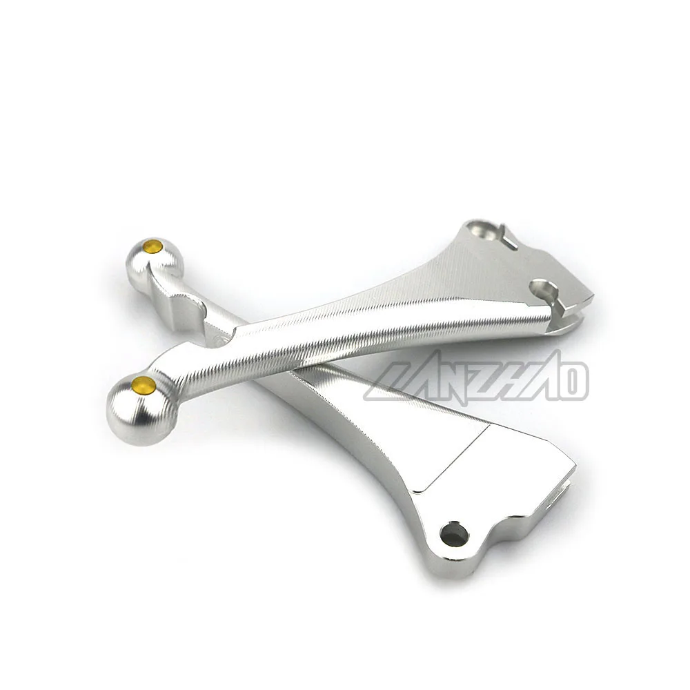 Silver Gold CNC Алюминий мотоциклетные передние дисковые задние барабанные тормозные сцепные рычаги для VESPA S150 LX150 LXV150 PRIMAVERA SPRINT 150 - Цвет: Silver Gold