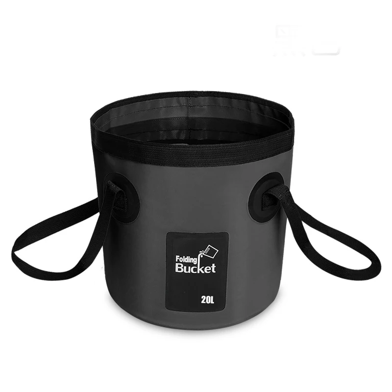 Складное ведро для рыбалки на открытом воздухе черный 20л|bucket outdoor|bucket foldingbucket black |