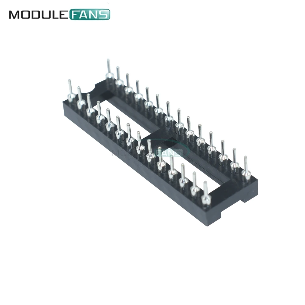 5 шт. 28Pin DIP SIP круглые IC розетки адаптер припоя узкий 28 P pin Diy Электронный 2 54 мм