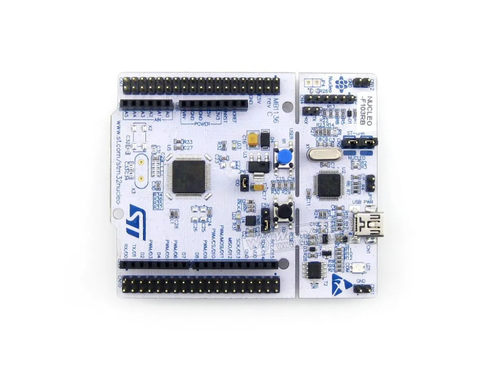 ST Оригинал STM32 NUCLEO-F103RB F1 series-с STM32F103RBT6 MCU встроенной планкой | Компьютеры и офис