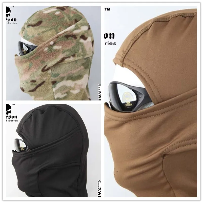 Снаряжение EMERSON флисовые теплые шапки для страйкбола CS военные охоты на лицо EM6631