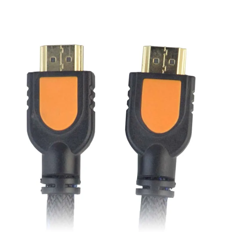 Желтый кабель Kinfe HDMI Папа папа 30 см 4k короткий 4K 1080P 3D для PS3 проектор HD