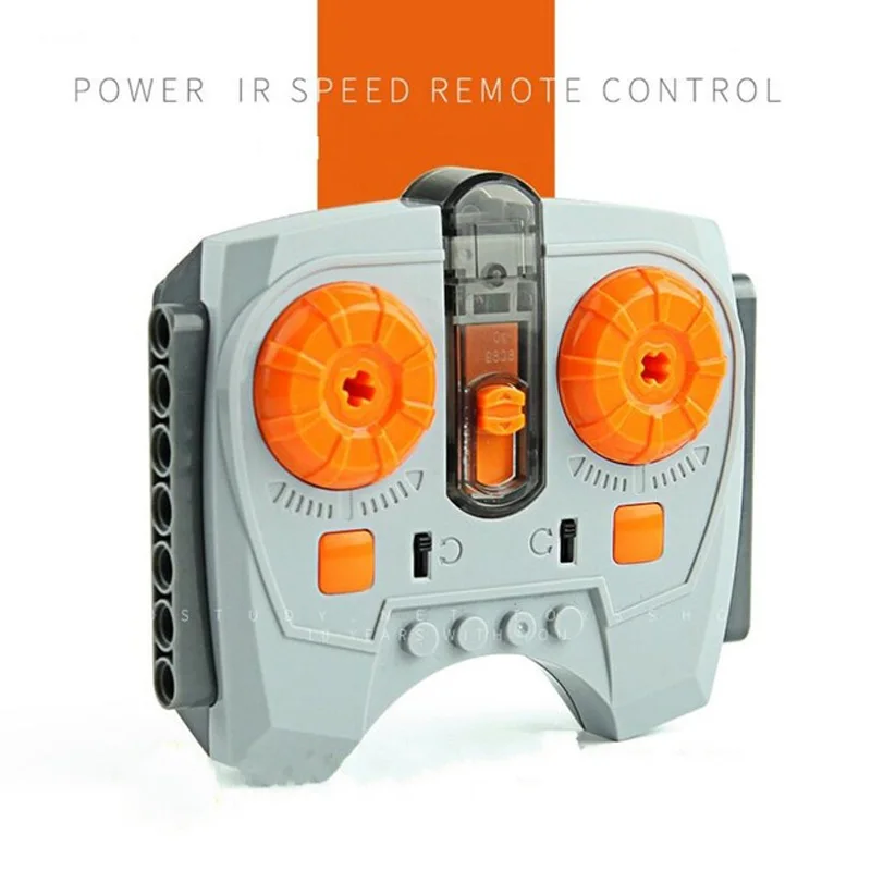 

In Stock Train Technices Series Poweres Motor Rechargeable Battery Box IR Remote Receiver LED Light building block brick