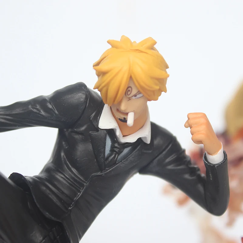 Аниме One Piece Monkey D Luffy Roronoa Zoro Sanji Battle Ver. ПВХ экшн-фигурка 16-18 см | Игрушки и хобби