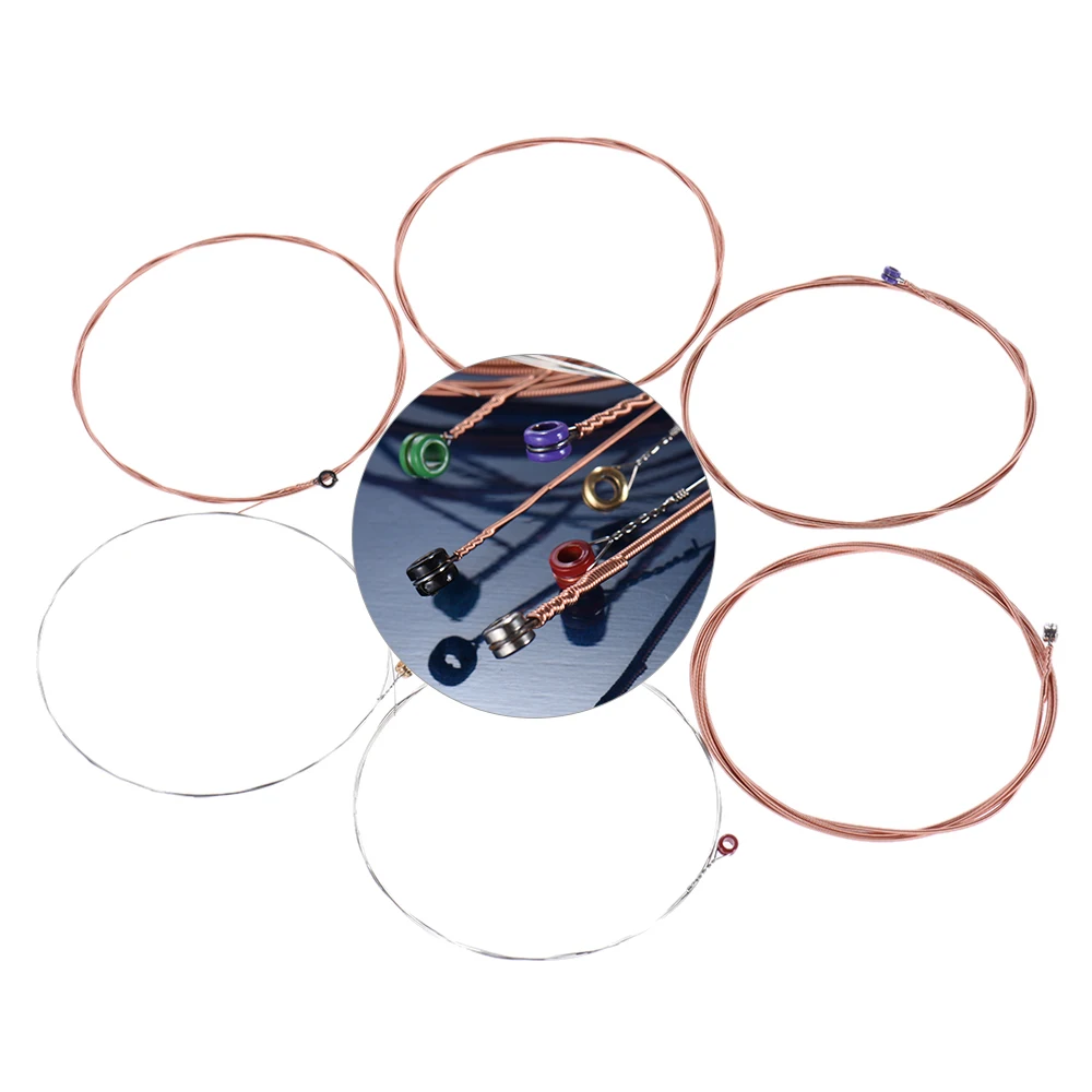 Orphee TX620-P 6 шт Акустическая струны народной гитары полный набор струн (.010-.047) Сталь