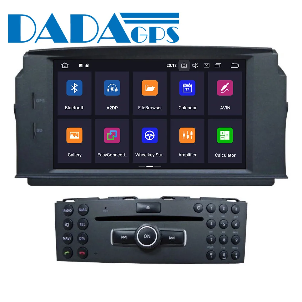 Автомобильный мультимедийный DVD плеер на Android GPS радио для Mercedes Benz W204 C200 C180 2007 2010