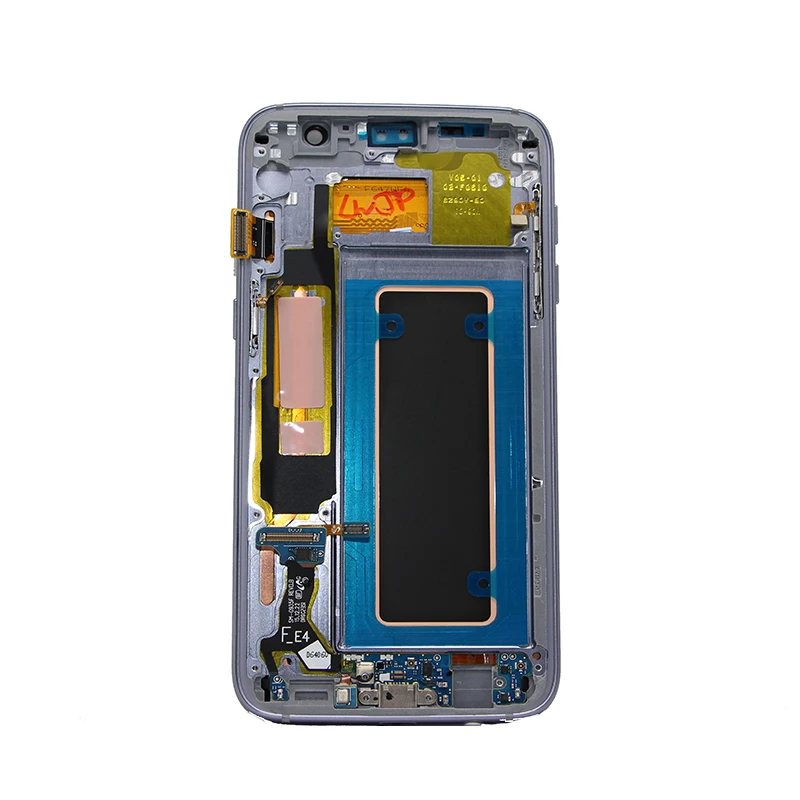 Черный, белый цвет серебряное Золотое розовое Коралл синий Дисплей для samsung Galaxy S7 край G935 G935F ЖК-дисплей Экран аналогово-цифровой преобразователь для сенсорных экранов в сборе