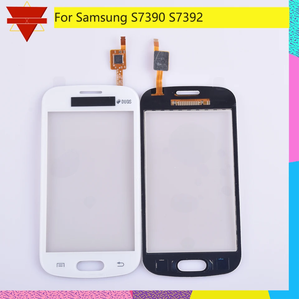 10Pcs\lot New S7390 Touch Panel for Samsung Galaxy Trend Lite 7392 GT-S7390 S7392 Screen Digitizer with flex cable | Мобильные