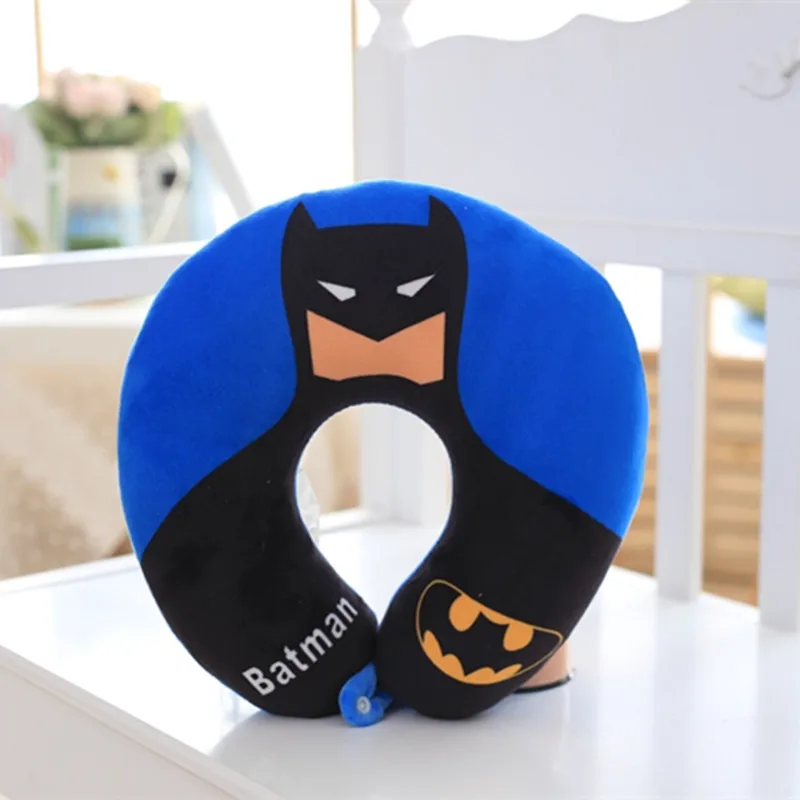 Мстители U Форма плюшевая подушка для шеи укомплектованы аниме Superman Spiderman Batman