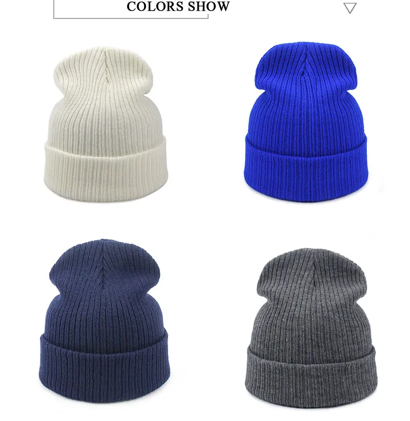 Новинка, осенне-зимняя женская шапка, мужская, унисекс, Skullies Beanies, теплая уличная шапка, вязаная шапка, шапки, одноцветная, для папы, теплая шапка, Beanie