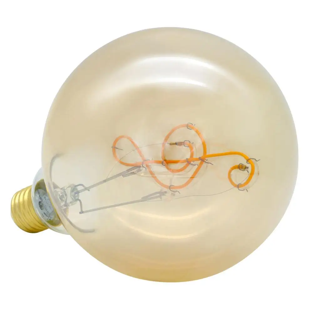 E27 4 W светодиодные лампы старинная лампочка большой Edison светодиодная лампа, лампы накаливания 4 Вт AC85-265V декоративная лампа накаливания в виде скрипичного ключа
