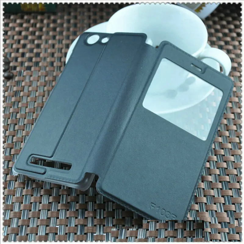 Роскошный кожаный чехол Mobfone Window для highscreen power ice Max 5 3 ''с откидной крышкой 0''