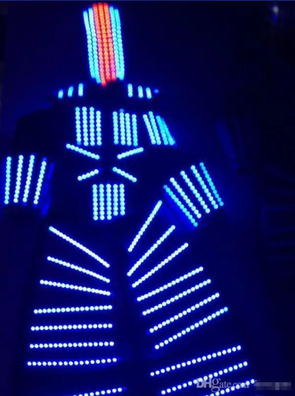 2017 светодиодная светящаяся одежда/световые костюмы/Kryoman robot/Bar/KTV светодиодные