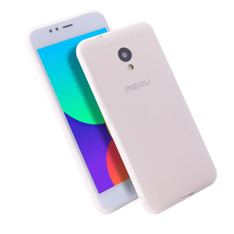HOECOGE сплошной цвет мягкий силиконовый чехол для мобильного телефона Meizu M5s 5 2