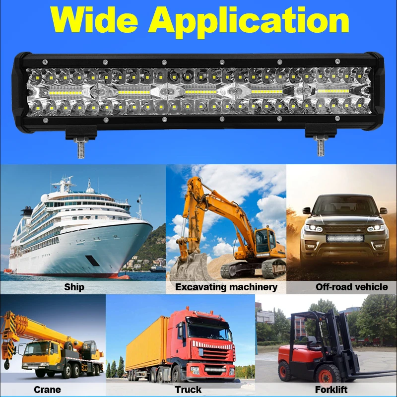 Светодиодные Автомобильные фары Flintzen 15 дюймов 300 Вт 100 шт. светодиодные для