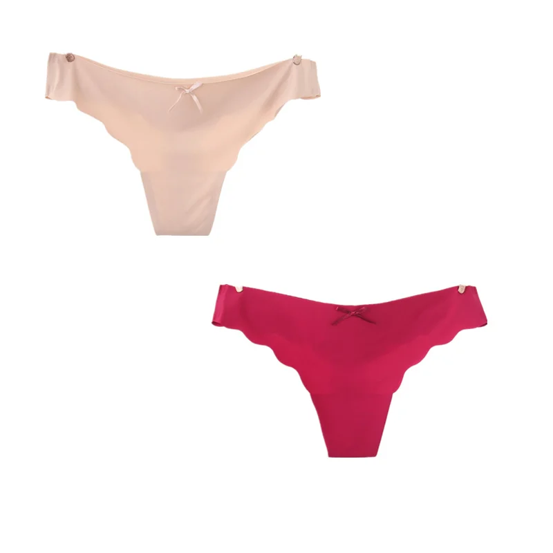 2 шт./партия с низкой талией женский сексуальный стринги цельное нижнее белье