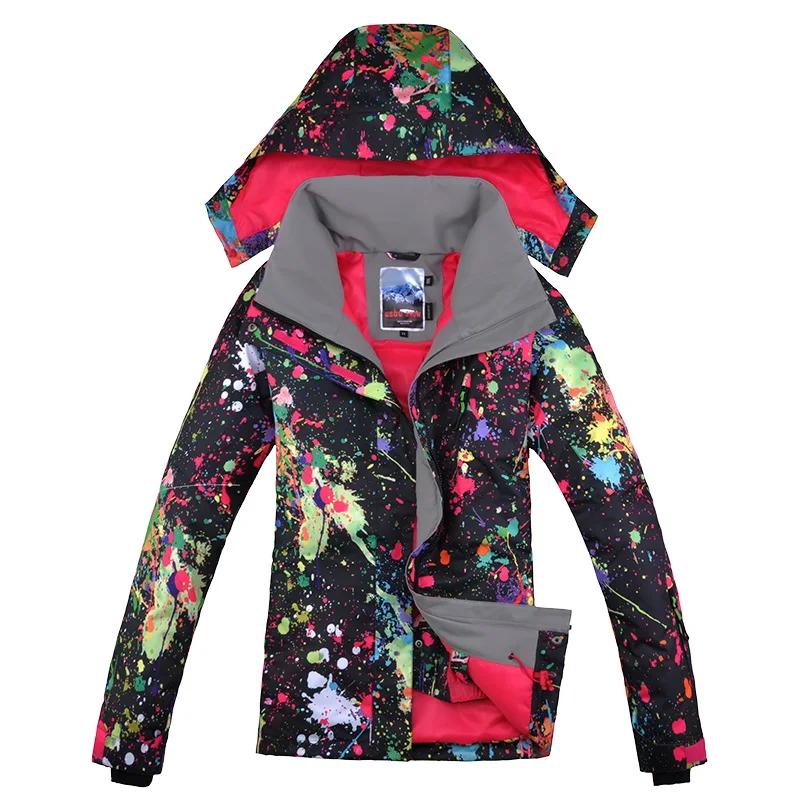 Женская лыжная куртка Gsou водонепроницаемая ветрозащитная для сноуборда мягкая