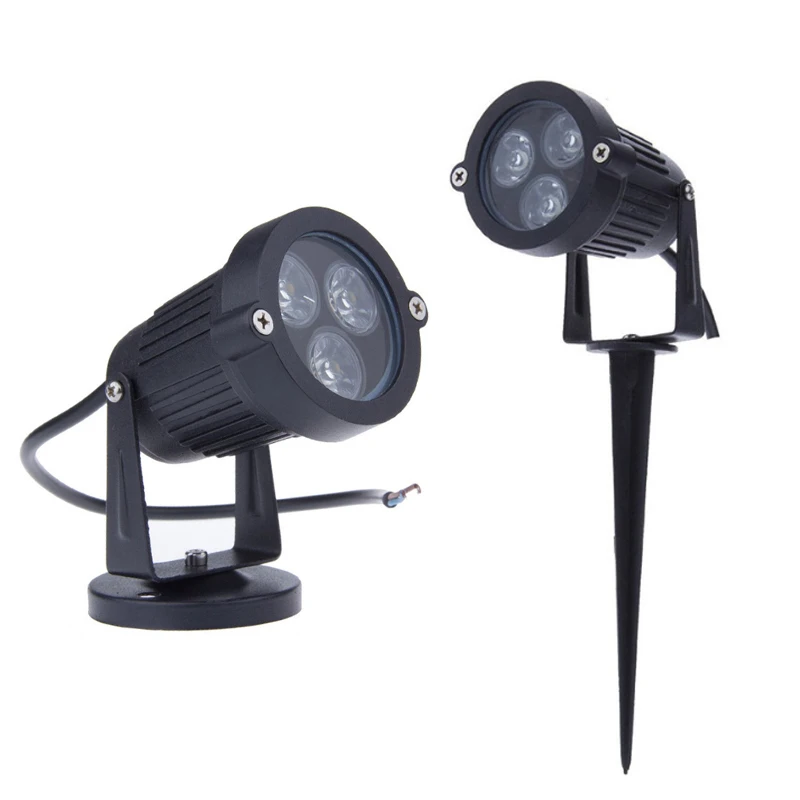 RGB led лампа для газона COB 3 Вт IP65 наружная садовая светодиодная точечная 12 В 110 220