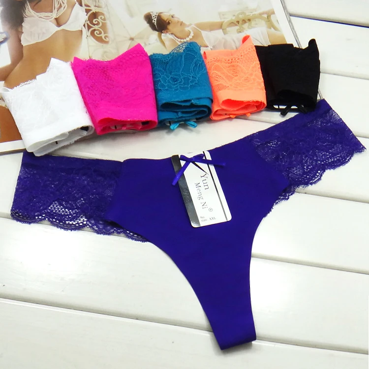 2016 ультратонкие кружевные стринги бесшовные простые дерзкие трусики с низкой
