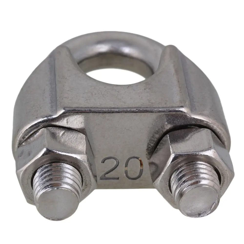Серебряный зажим для кабеля M20 из нержавеющей стали 304|wire rope clip|rope clipclamping clamp |