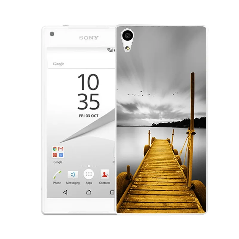 Qmswei ТПУ прозрачный мягкий чехол для телефона sony Z3 Z2 Z5 Z4 мост кошачий звездного