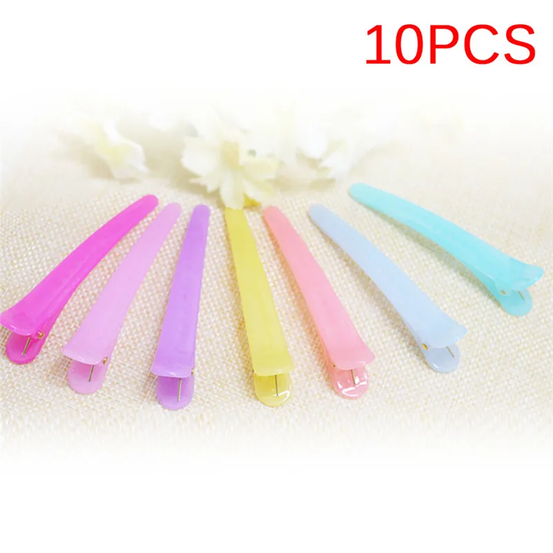 

10Pcs Hair Clips Barrettes Headwear Plastic Hairdressing Clamp Salon Hair Styling Tool
