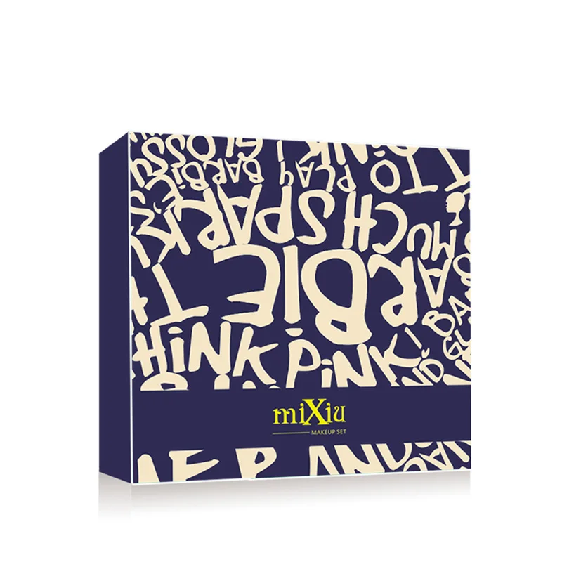 8 шт. макияж набор косметический помады Make Up Kit блеск для губ Тушь тени век и бровей