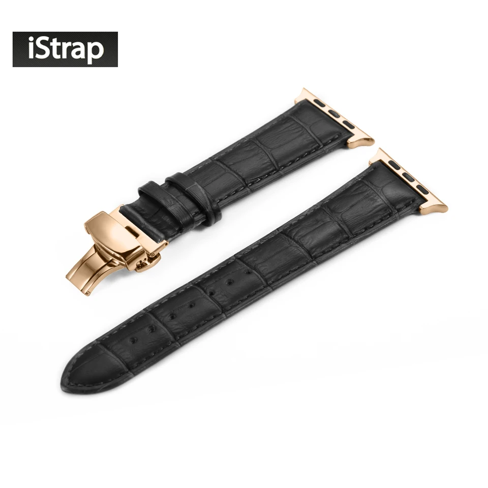 Ремешок iStrap Apple Watch ремешок из натуральной кожи с застежкой нержавеющей стали