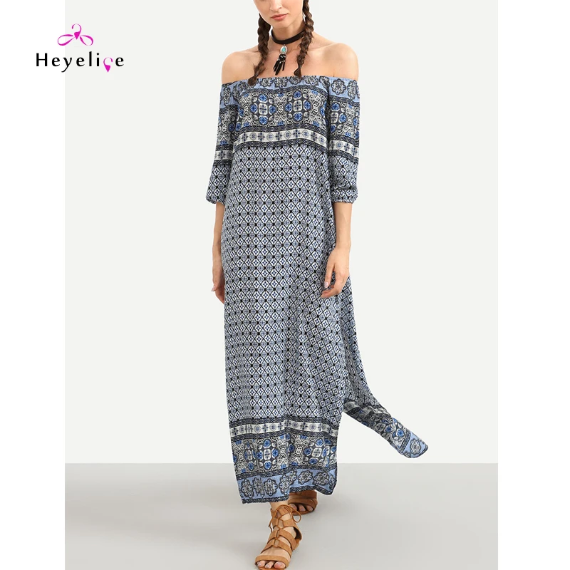 Женское платье-бикини длинное шифоновое пляжное платье с открытыми плечами и