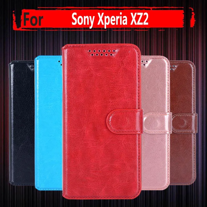 Кожаный чехол-книжка для Sony Xperia XZ2 H8216 H8266 H8296 5,7 дюйма