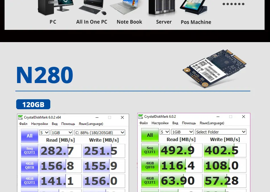 KingDian msata SSD 60 ГБ 120 ГБ SSD 480 ГБ 240 ГБ SATA SSD жесткий диск 32 Гб Внутренние твердотельные накопители для ноутбука