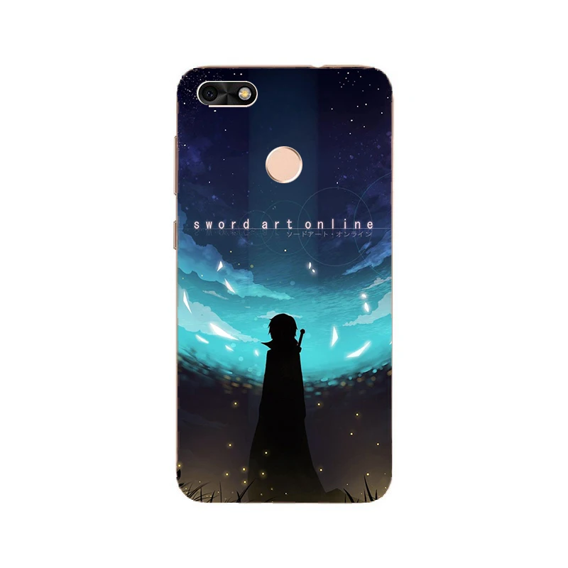 Sword Art Online SAO Anime Soft Silicone Paint Case For Huawei P9 lite mini/Y6 Pro 2017/Nova Lite 2017 Smart Phone Printed Cover | Мобильные