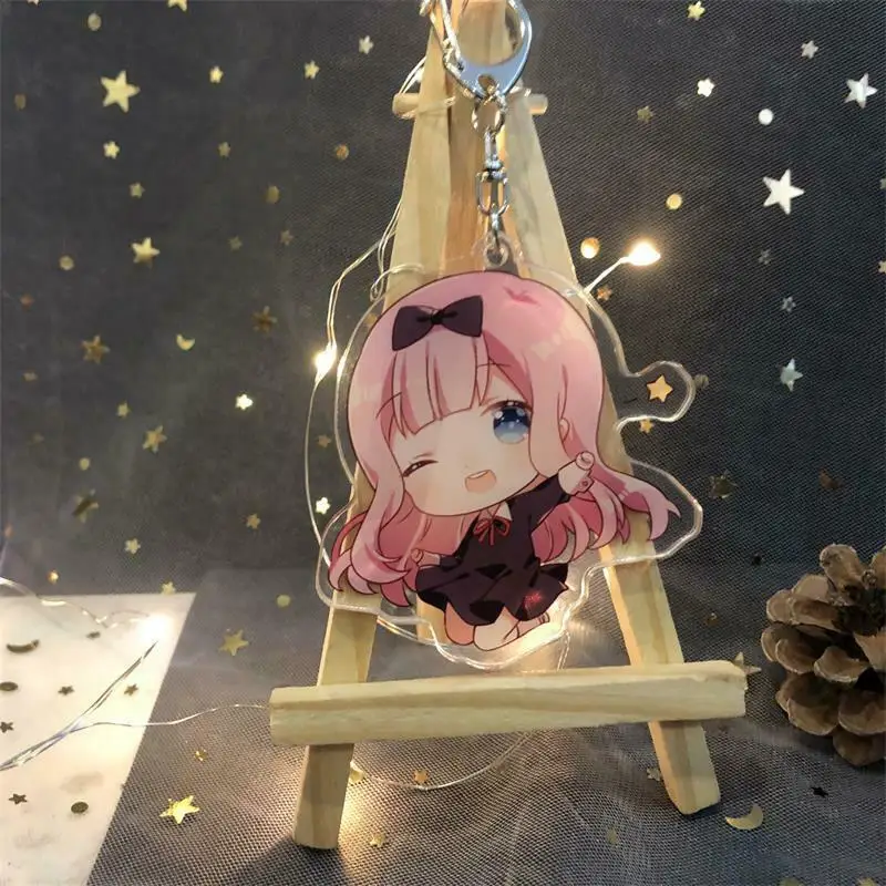 Новинка Kaguya sama Love Is War Shinomiya Chika Fujiwara Подвески Брелок подставка Косплей