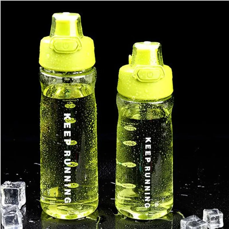 Бутылка для воды 500/600 мл моя бутылка спортивная зеленая пластиковая бисфенол