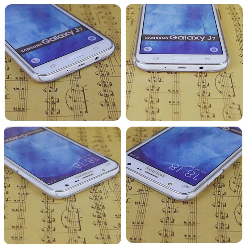 B4023 Тигр Круглый Охватило Пламя Прозрачный PC Hard Case Cover Для Samsung Galaxy J 3 5 7 8 9 2016 GRAND 2