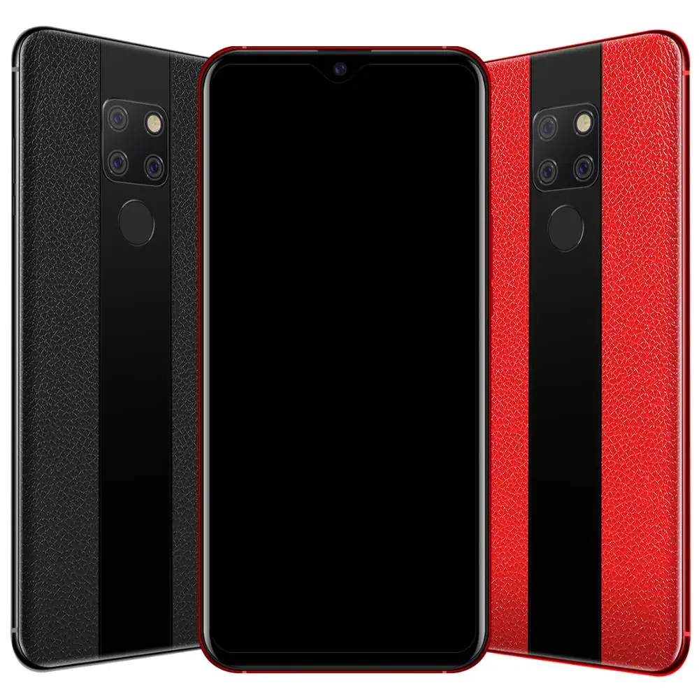 Роскошный смартфон, 6,3 дюймов, капля воды, экран, android, мобильный телефон, отпечаток пальца, лицо, ID, сотовый телефон, кожа, текстура E Bluetooth 3,5