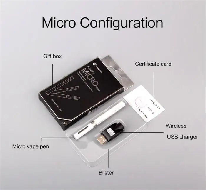 Электронная сигарета Kamry Micro pen vapor электронная со светодиодным индикатором