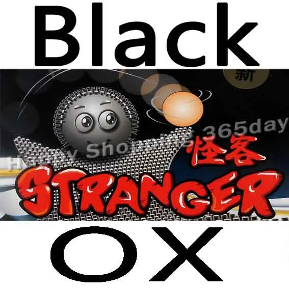 Black ox KTL Stranger Long Pips Out Настольный теннис Резина без и с губкой Topsheet OX - Цвет: Black ox