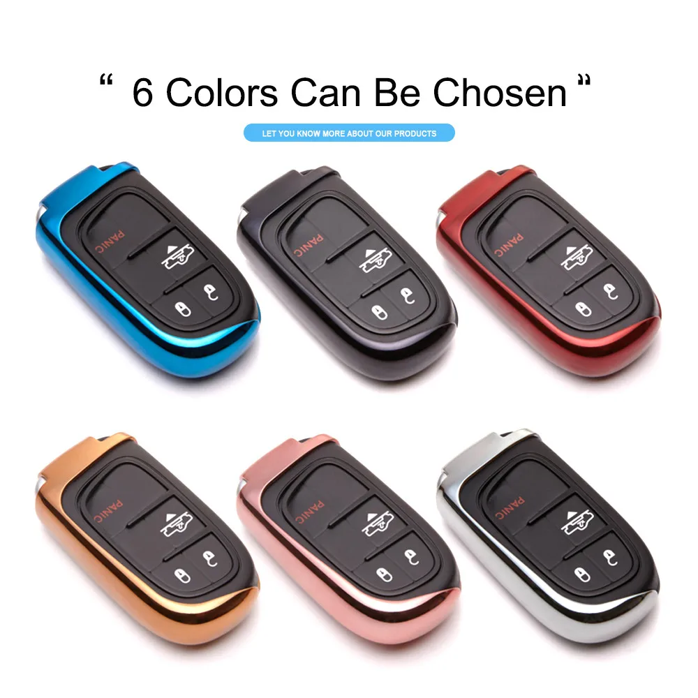 KUKAKEY ТПУ чехол для ключей защитный Jeep Grand Cherokee Chrysler 300C Renegade авто Автомобильный
