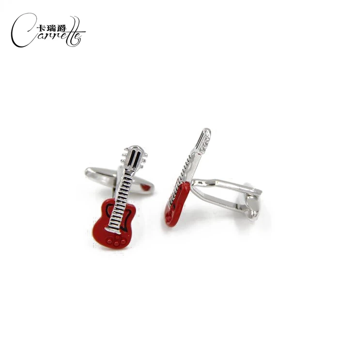 Новая эпоксидная забавная гитара моделирование изысканные Запонки Для Манжет